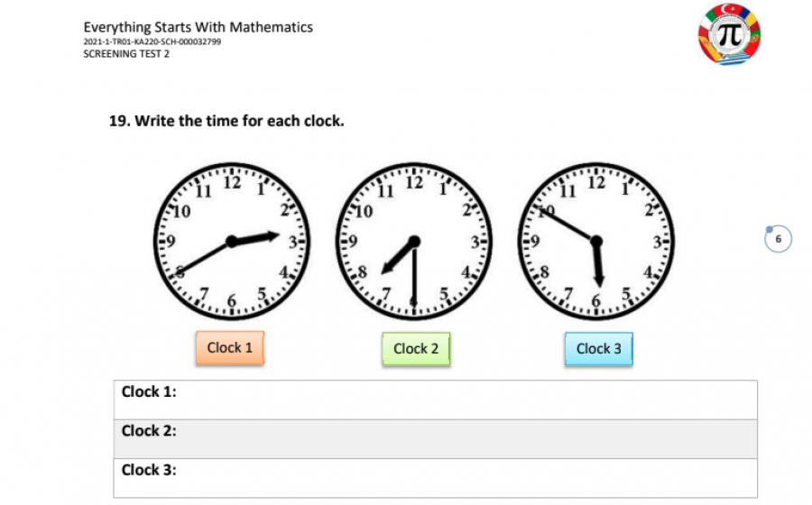 SCREENING TESTS FOR DYSCALCULIA AND RESULTS